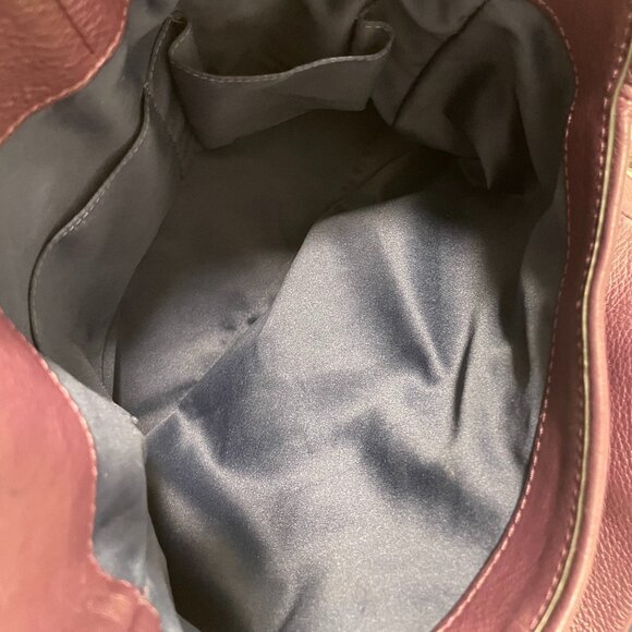 VGUC Coach Madison Phoebe Plum Leather Triple Compartment Shoulder Bag - Picture 7 of 15